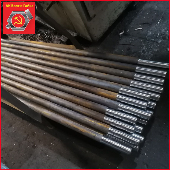 М20x1250 тип 5 Фундаментный болт прямой ГОСТ 24379.1-2012